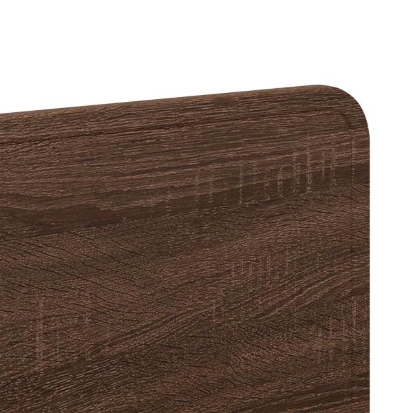 Kopfteil Braun Eichen-Optik Holzwerkstoff