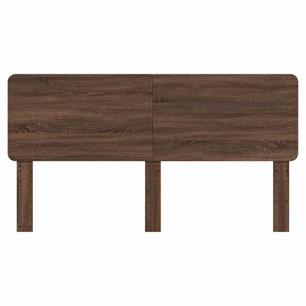 Kopfteil mit Kopfteil Braun Eichen-Optik 180 cm Holzwerkstoff