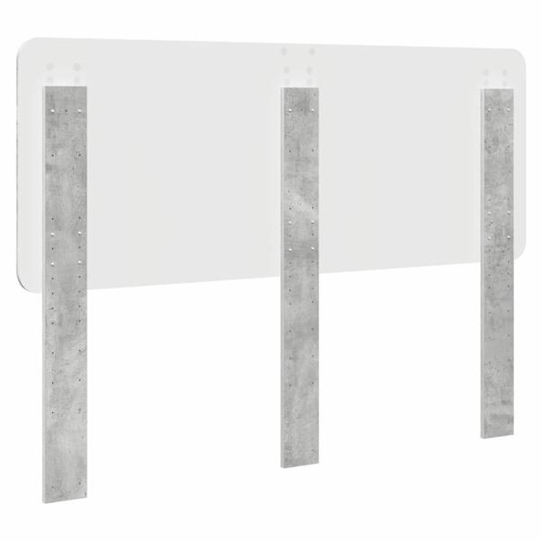 Kopfteil mit Kopfteil Beton Grau 160 cm Holzwerkstoff