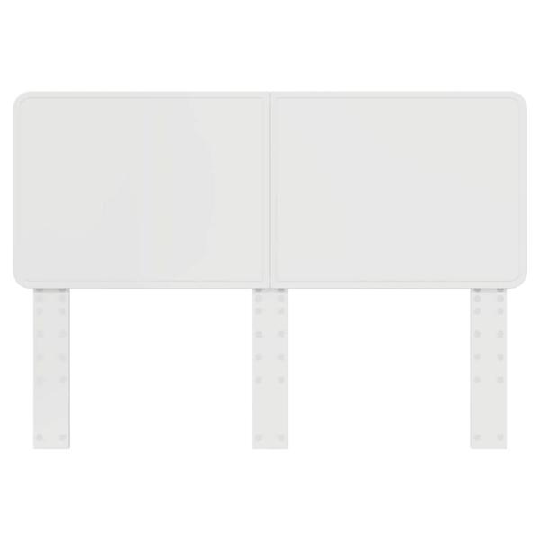 Kopfteil mit Kopfteil Glänzend Weiß 160 cm Holzwerkstoff