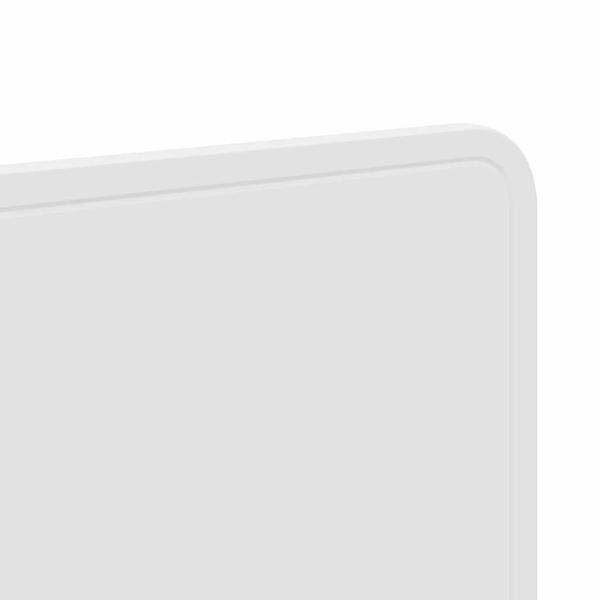 Kopfteil mit Kopfteil Glänzend Weiß 160 cm Holzwerkstoff