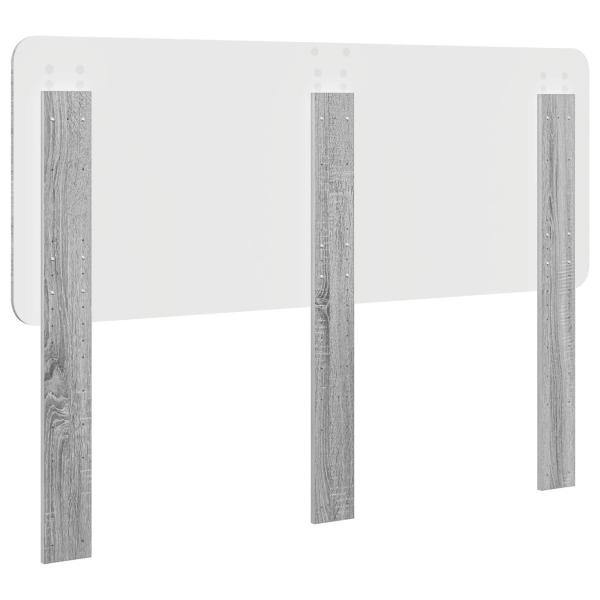 Kopfteil mit Kopfteil Graues Sonoma 160 cm Holzwerkstoff