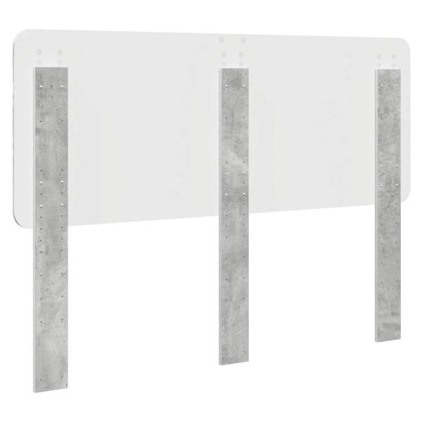 Kopfteil mit Kopfteil Beton Grau 150 cm Holzwerkstoff