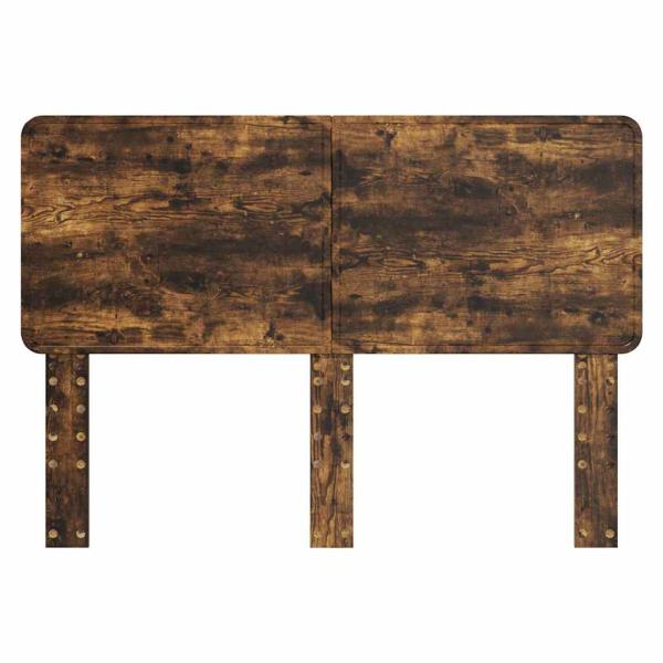 Kopfteil mit Kopfteil Geräucherte Eiche 140 cm Holzwerkstoff