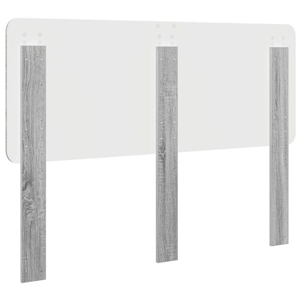 Kopfteil mit Kopfteil Graues Sonoma 140 cm Holzwerkstoff