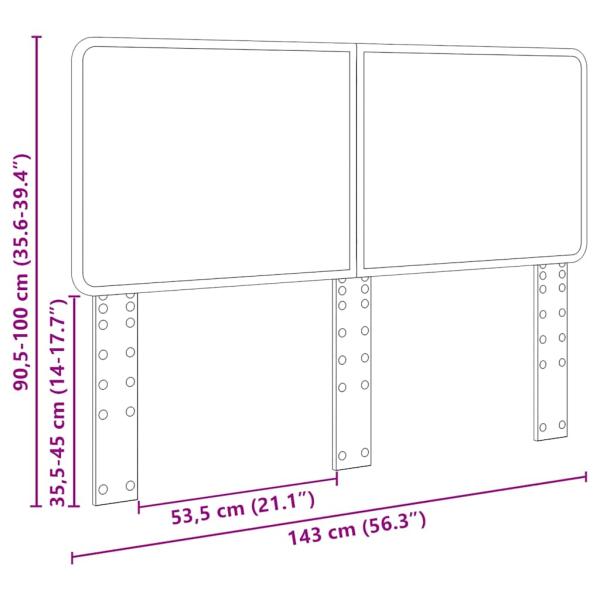 Kopfteil mit Kopfteil Artisan-Eiche 140 cm Holzwerkstoff