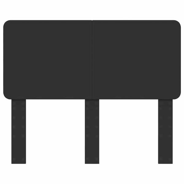 Kopfteil mit Kopfteil Schwarz Eichen-Optik 135 cm Holzwerkstoff