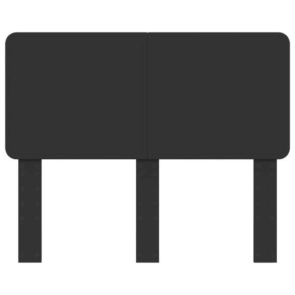 Kopfteil mit Kopfteil Schwarz Eichen-Optik 120 cm Holzwerkstoff