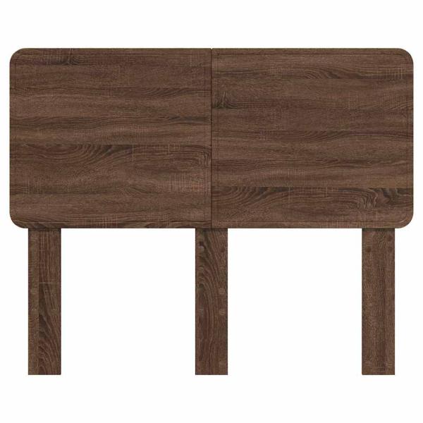 Kopfteil mit Kopfteil Braun Eichen-Optik 120 cm Holzwerkstoff
