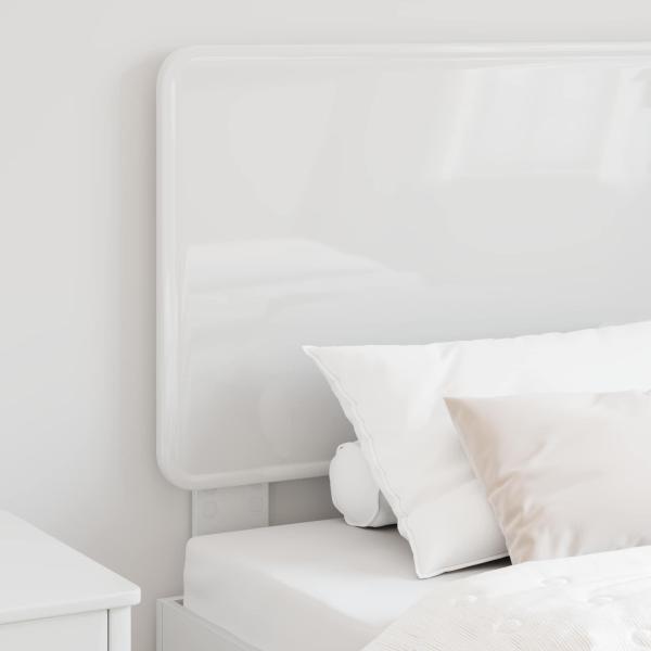 Kopfteil mit Kopfteil Glänzend Weiß 100 cm Holzwerkstoff