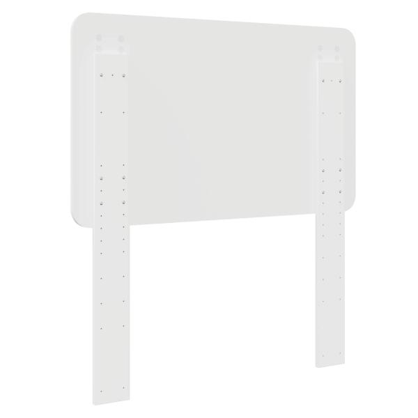 Kopfteil mit Kopfteil Glänzend Weiß 100 cm Holzwerkstoff