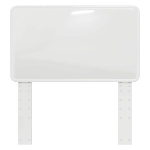 Kopfteil mit Kopfteil Glänzend Weiß 90 cm Holzwerkstoff