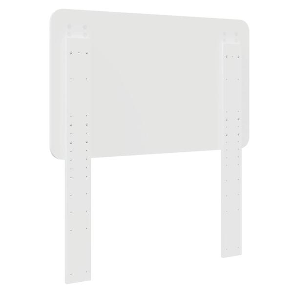 Kopfteil mit Kopfteil Glänzend Weiß 75 cm Holzwerkstoff