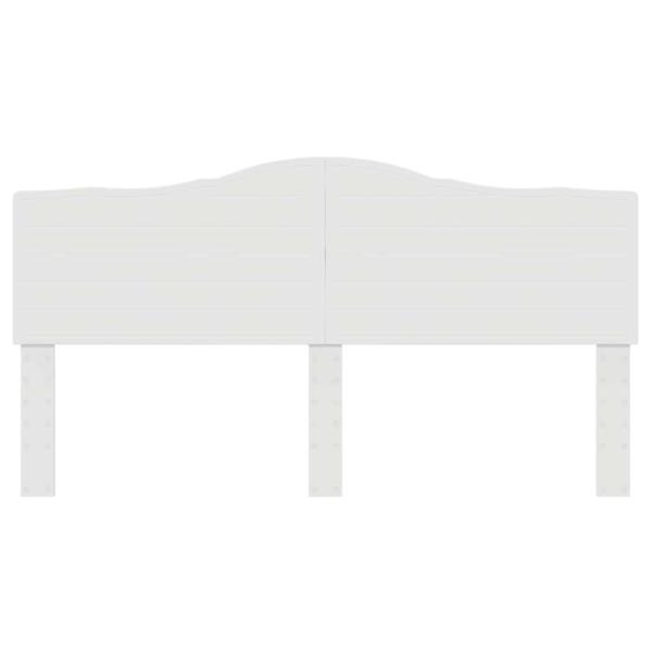 Kopfteil mit Kopfteil Weiß 200 cm Holzwerkstoff