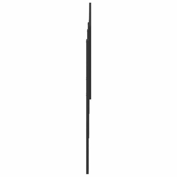 Kopfteil mit Kopfteil Schwarz Eichen-Optik 200 cm Holzwerkstoff