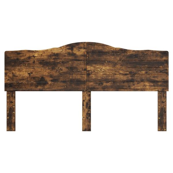 Kopfteil mit Kopfteil Geräucherte Eiche 180 cm Holzwerkstoff