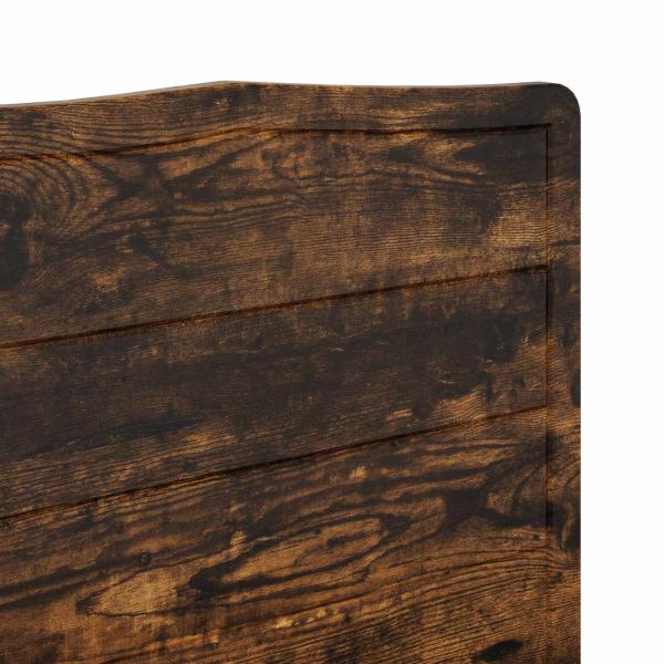 Kopfteil mit Kopfteil Geräucherte Eiche 150 cm Holzwerkstoff