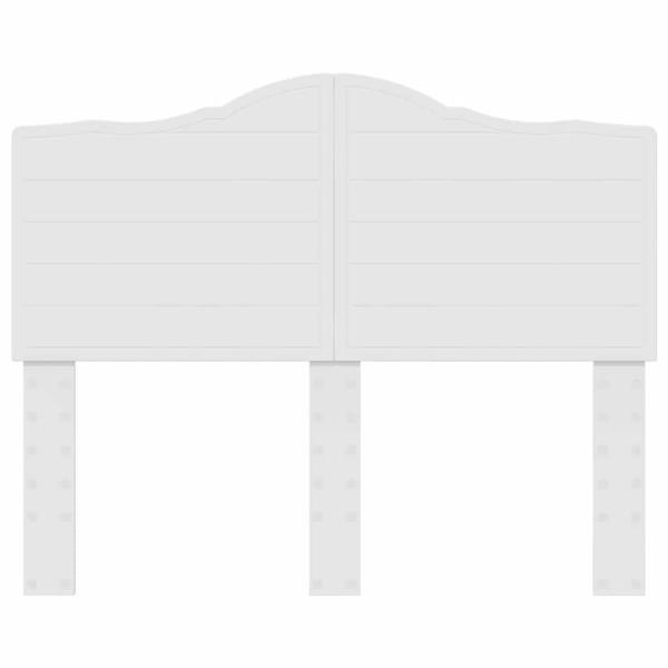 Kopfteil mit Kopfteil Weiß 120 cm Holzwerkstoff