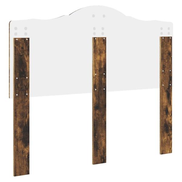 Kopfteil mit Kopfteil Geräucherte Eiche 120 cm Holzwerkstoff