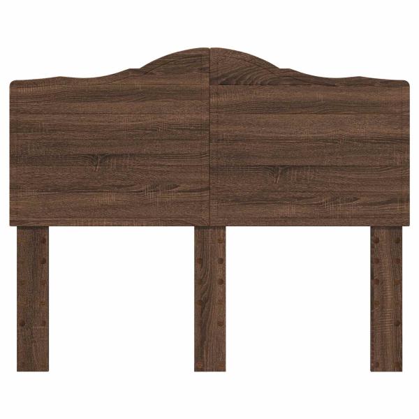 Kopfteil mit Kopfteil Braun Eichen-Optik 120 cm Holzwerkstoff