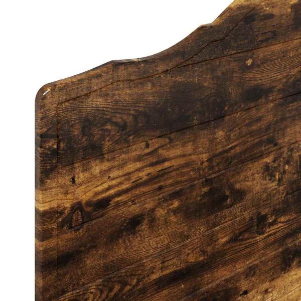 Kopfteil mit Kopfteil Geräucherte Eiche 90 cm Holzwerkstoff