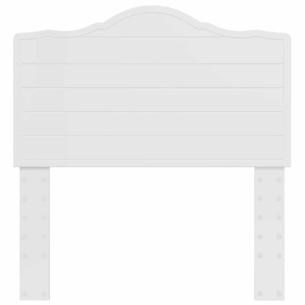 Kopfteil mit Kopfteil Glänzend Weiß 80 cm Holzwerkstoff