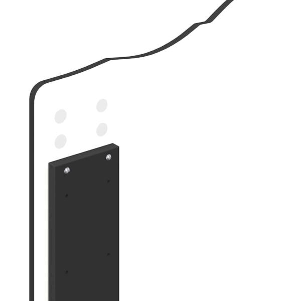 Kopfteil mit Kopfteil Schwarz Eichen-Optik 75 cm Holzwerkstoff