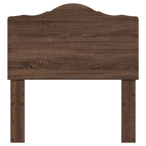 Kopfteil mit Kopfteil Braun Eichen-Optik 75 cm Holzwerkstoff