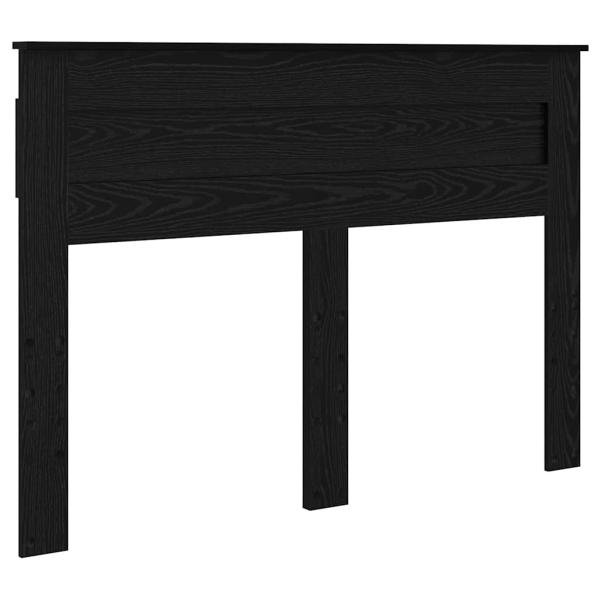 Kopfteil mit Kopfteil Schwarz Eichen-Optik 160 cm Holzwerkstoff