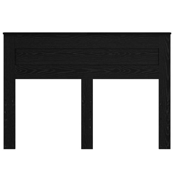 Kopfteil mit Kopfteil Schwarz Eichen-Optik 160 cm Holzwerkstoff