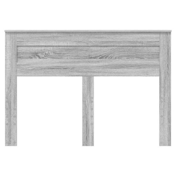 Kopfteil mit Kopfteil Graues Sonoma 140 cm Holzwerkstoff