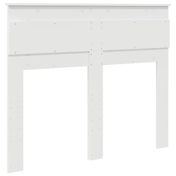 Kopfteil mit Kopfteil Weiß 120 cm Holzwerkstoff