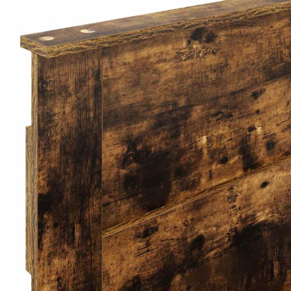 Kopfteil mit Kopfteil Geräucherte Eiche 100 cm Holzwerkstoff