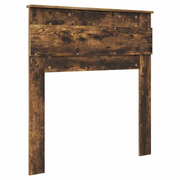 Kopfteil mit Kopfteil Geräucherte Eiche 80 cm Holzwerkstoff