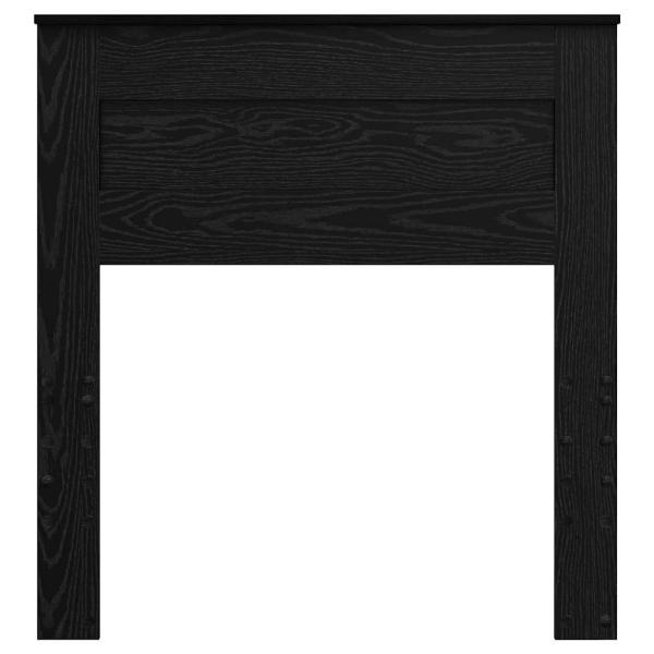 Kopfteil mit Kopfteil Schwarz Eichen-Optik 75 cm Holzwerkstoff