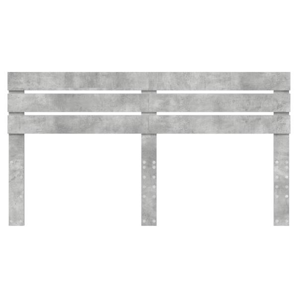 Kopfteil mit Kopfteil Beton Grau 180 cm Holzwerkstoff