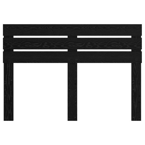 Kopfteil mit Kopfteil Schwarz Eichen-Optik 160 cm Holzwerkstoff