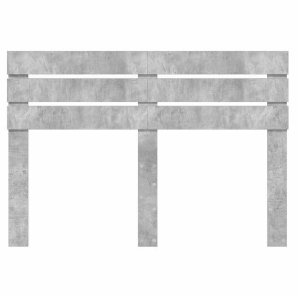 Kopfteil mit Kopfteil Beton Grau 160 cm Holzwerkstoff