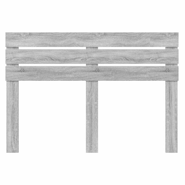 Kopfteil mit Kopfteil Graues Sonoma 150 cm Holzwerkstoff
