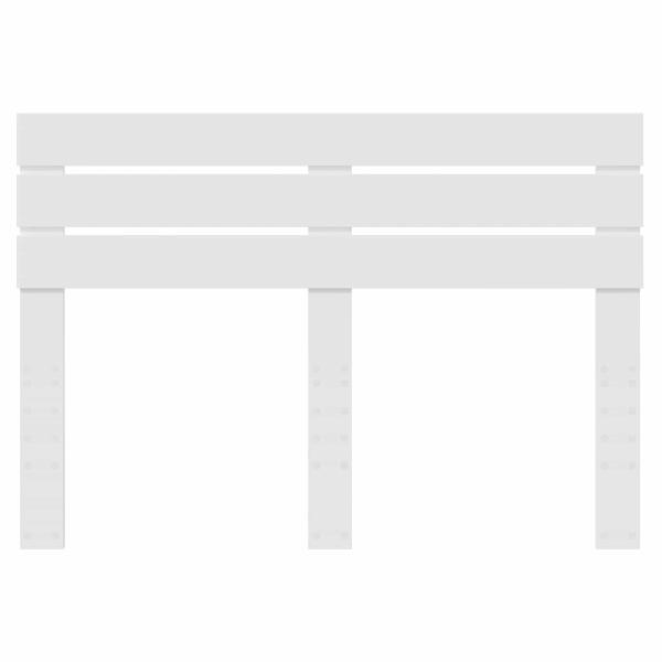 Kopfteil mit Kopfteil Weiß 140 cm Holzwerkstoff
