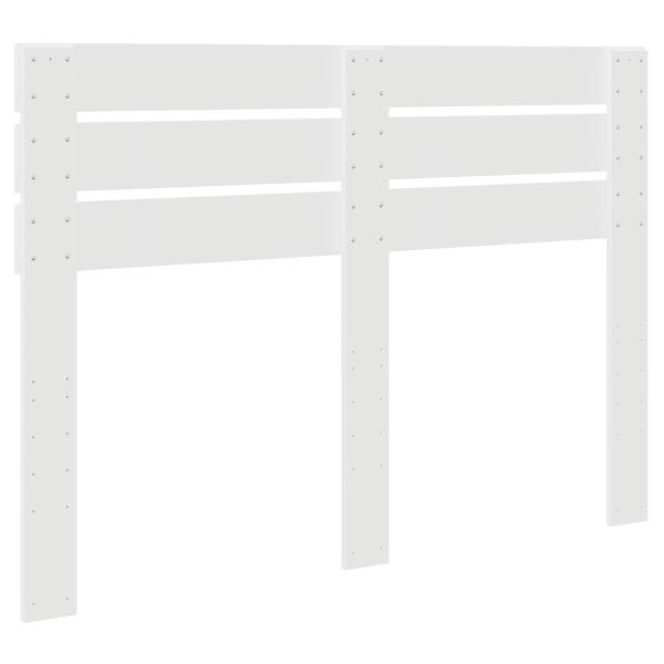 Kopfteil mit Kopfteil Weiß 140 cm Holzwerkstoff