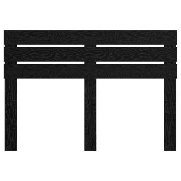 Kopfteil mit Kopfteil Schwarz Eichen-Optik 140 cm Holzwerkstoff