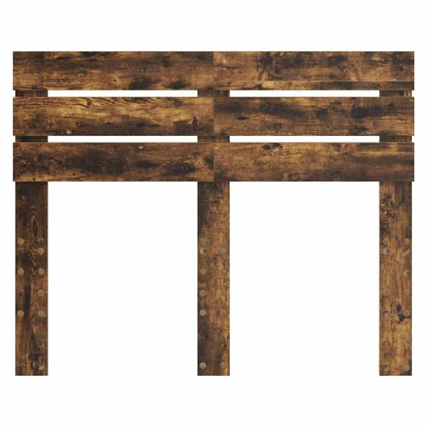 Kopfteil mit Kopfteil Geräucherte Eiche 135 cm Holzwerkstoff