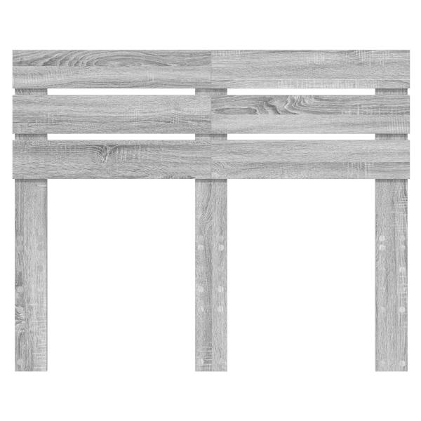 Kopfteil mit Kopfteil Graues Sonoma 135 cm Holzwerkstoff