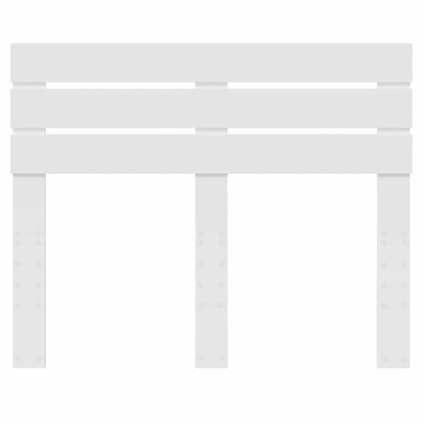 Kopfteil mit Kopfteil Weiß 120 cm Holzwerkstoff