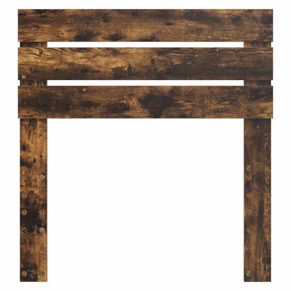 ARDEBO.de - Kopfteil mit Kopfteil Geräucherte Eiche 90 cm Holzwerkstoff