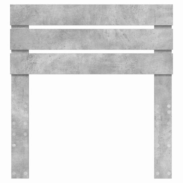 Kopfteil mit Kopfteil Beton Grau 80 cm Holzwerkstoff