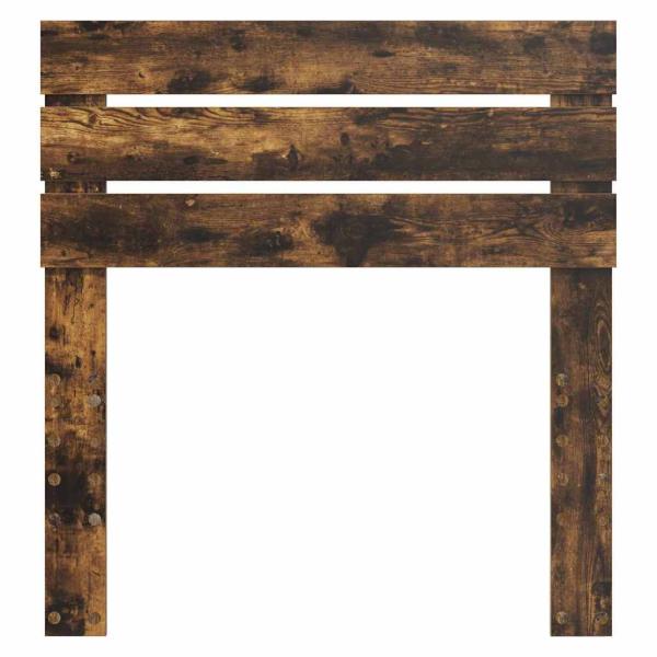 Kopfteil mit Kopfteil Geräucherte Eiche 80 cm Holzwerkstoff
