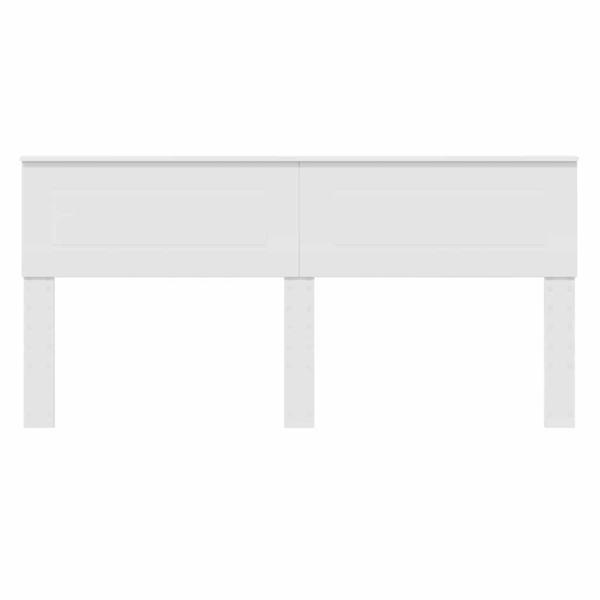 Kopfteil mit Kopfteil Weiß 200 cm Holzwerkstoff