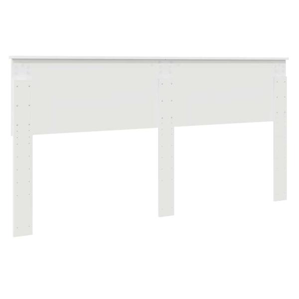 Kopfteil mit Kopfteil Weiß 200 cm Holzwerkstoff